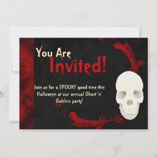 Fanged Skull Invitations