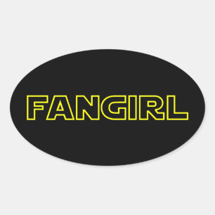 FANGIRL OVAL STICKER