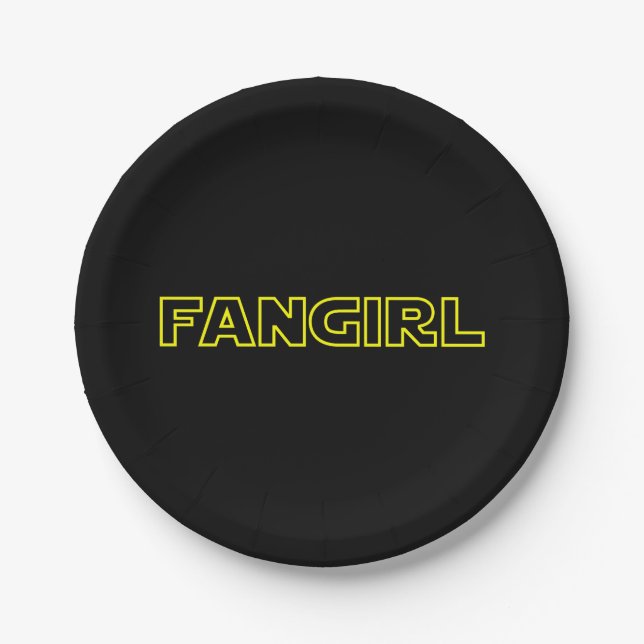 FANGIRL PAPER PLATE (Front)