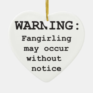 Fangirling ornament
