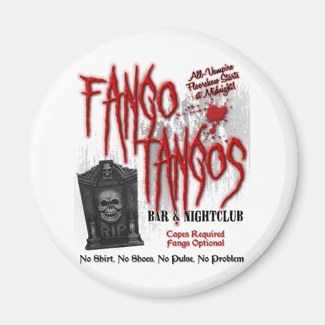Fango Tangos Vampire Nightclub Magnet (Front)