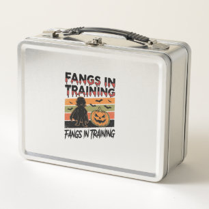 Fangs in Training Funny Vampire Halloween Shirt Metal Lunch Box