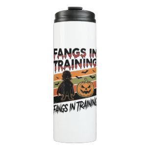 Fangs in Training Funny Vampire Halloween Shirt Thermal Tumbler