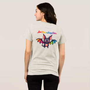 🦇🌈Fangs Out, Pride On Tri-Blend Shirt