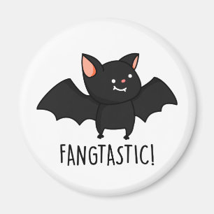 Fangtastic Funny Halloween Pun Magnet
