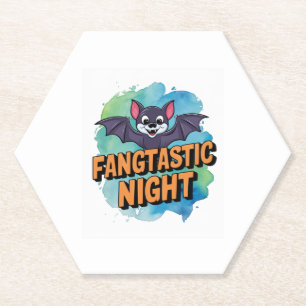 Fangtastic Night Paper Coaster