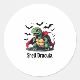 Fangy Turtle Classic Round Sticker