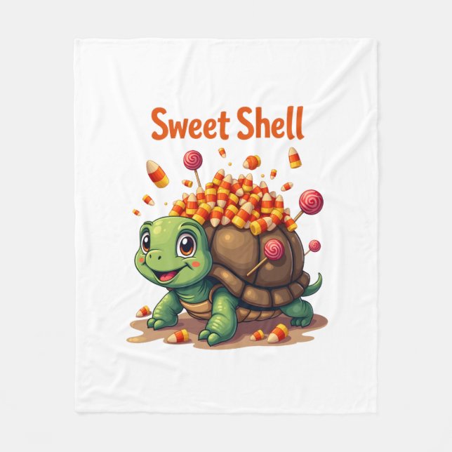 Fangy Turtle Fleece Blanket (Front)