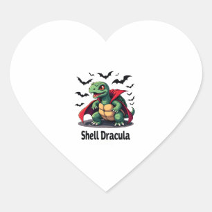 Fangy Turtle Heart Sticker