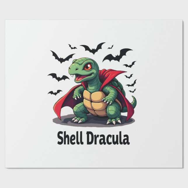 Fangy Turtle Wrapping Paper (Flat)