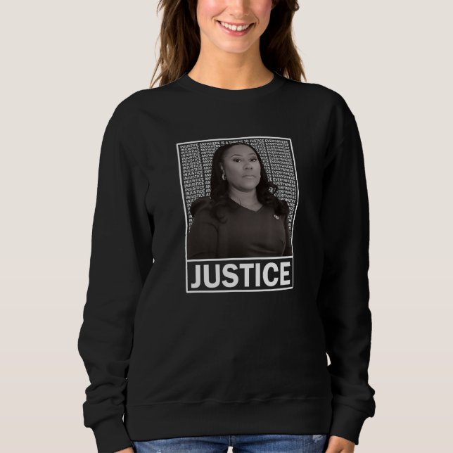 Fani Willis District Attorney Seeks Justice Sweatshirt (Front)