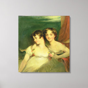 Fanny and Jane Hamond Canvas Print