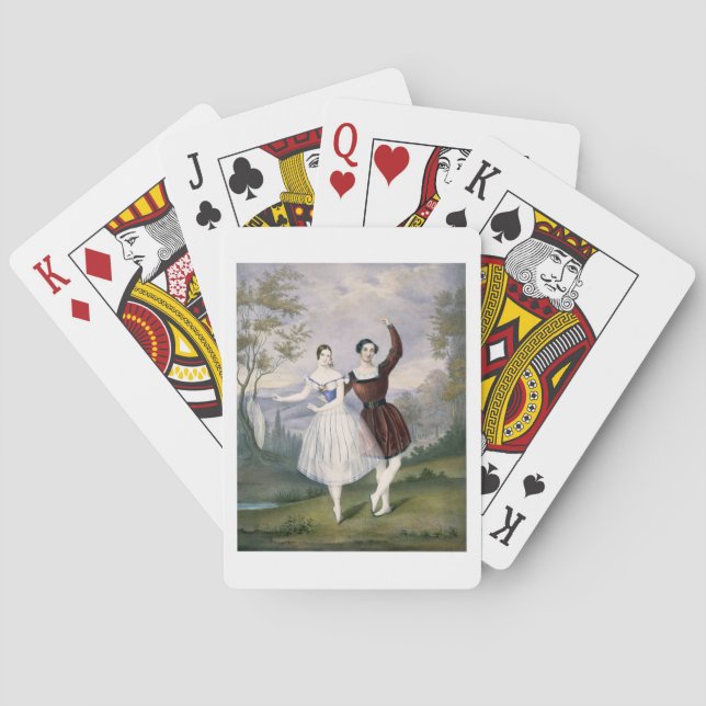 Fanny Cerrito (1817-1909) and Sigr. Guerra, in the Playing Cards (Back)