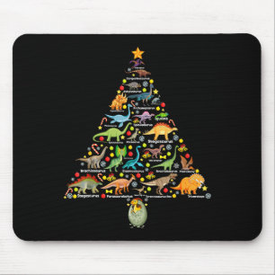 Fanny Dinosaur Christmas Tree Cute Dino Xmas For K Mouse Mat