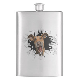 Fanny dog face    flask