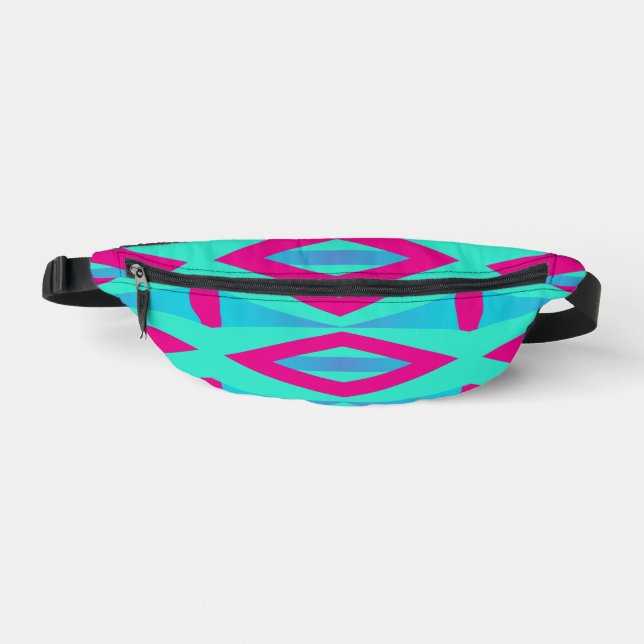 Fanny pack, Multicolor classic seamless design  Fa Bum Bags (Front)