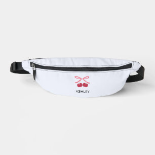 Fanny Pack Sweet Cherry Bow Cute Illustration
