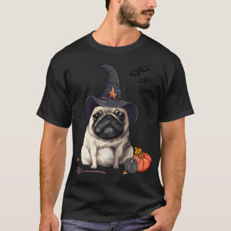 Fanny Portrait of a smiling pug in a Halloween cos T-Shirt