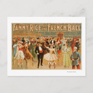 Fanny Rice at the French Ball Theatrical Postcard
