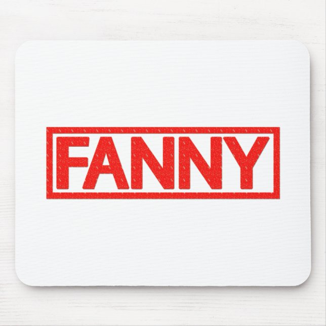 Fanny Stamp Mouse Mat (Front)