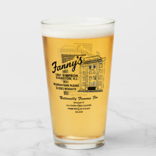 Fanny's Restaurant, Evanston, IL Glass