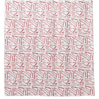 Fans Cheer Words of Encouragement Shower Curtain