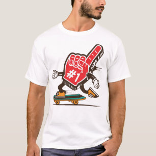 Fans number one hand skater skateboard T-Shirt
