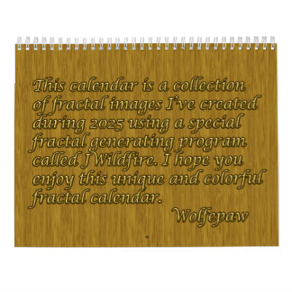 Fantabulous Fractals Calendar