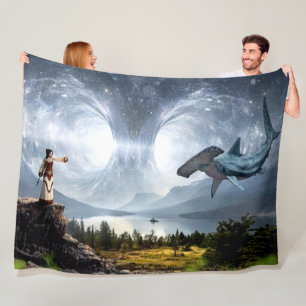 FANTACY SHARK FLEECE BLANKET