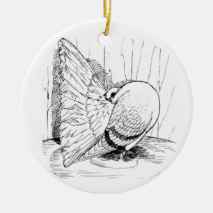 Fantail 1978 Saddle Ceramic Tree Decoration