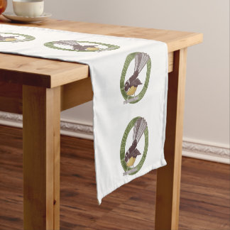 Fantail New Zealand Bird Short Table Runner