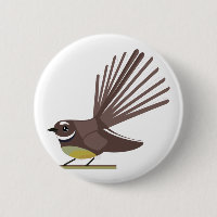 Fantail New Zealand bird Vector