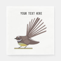 Fantail New Zealand bird Vector