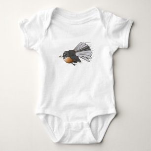 Fantail Piwakawaka Baby Bodysuit