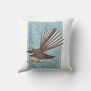 Fantail Piwakwaka Cushion