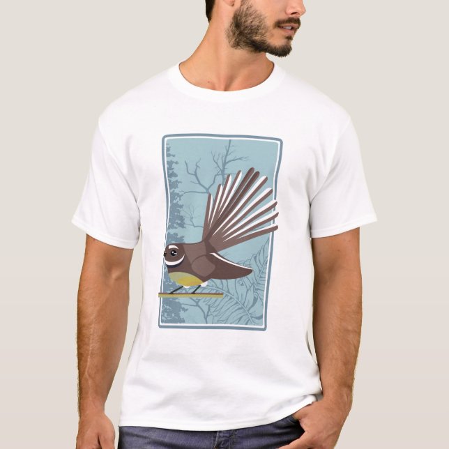 Fantail Piwakwaka T-Shirt (Front)