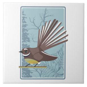 Fantail Piwakwaka Tile