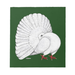 Fantail: White Notepad