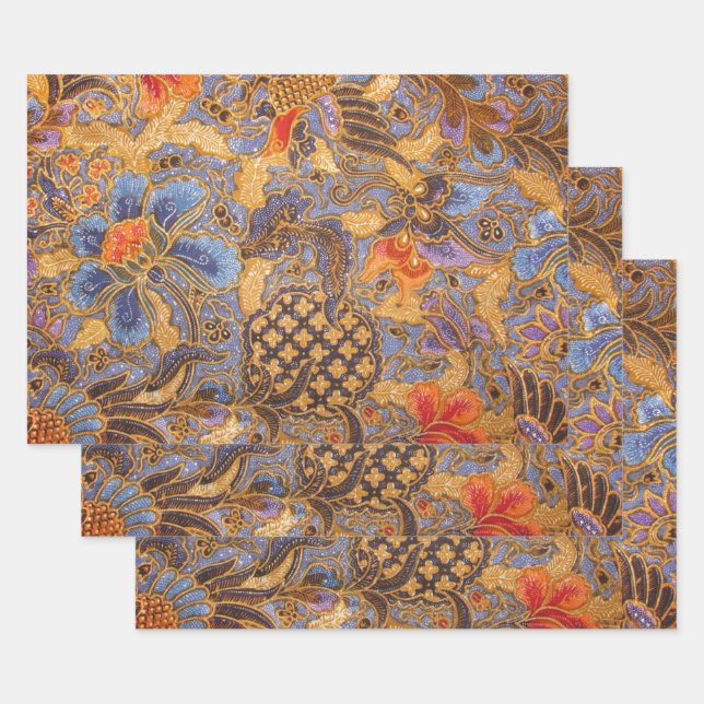 Fantasia Batik Wrapping Paper Sheet (Set)