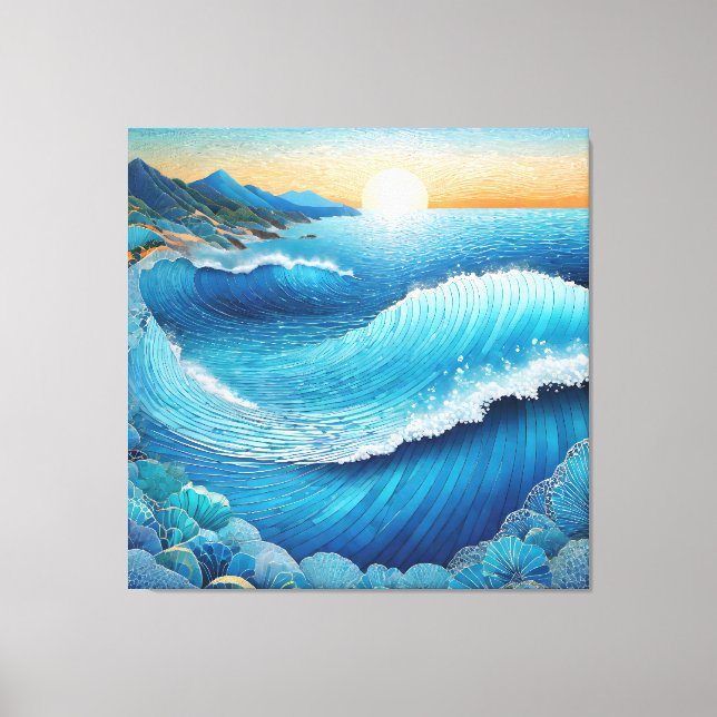 Fantasia Waters Seascape Canvas Print (Front)