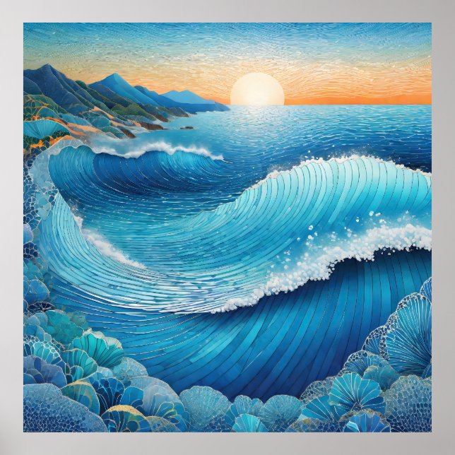 Fantasia Waters Seascape Poster (Front)
