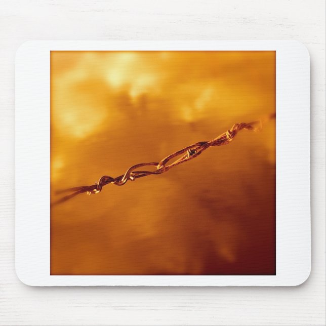 Fantasia Wire in Orange Mouse Mat (Front)