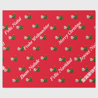 Fantasmaa of whatsapp Merry Christmas several lang Wrapping Paper