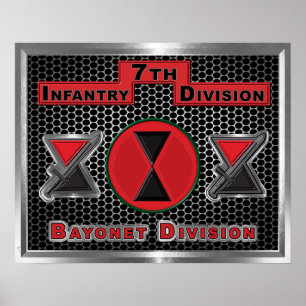 Fantastic 7th Infantry Division “Bayonet Division” Poster