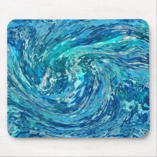 Fantastic abstract wave mouse mat