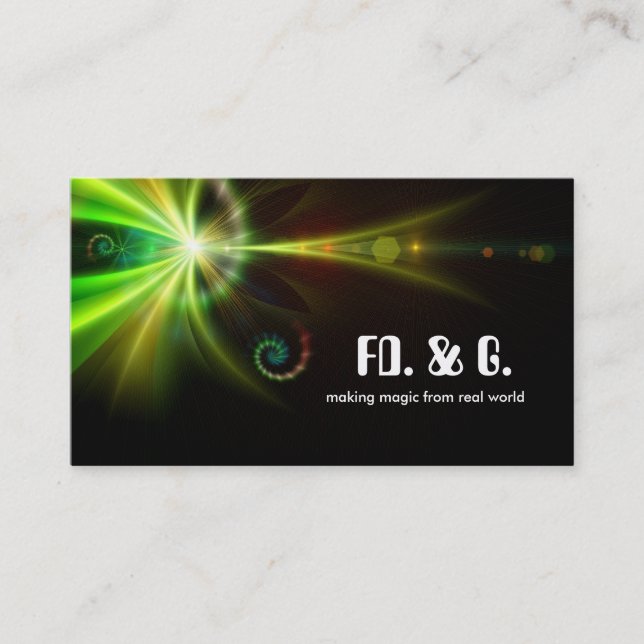 fantastic abstraction business card design (Front)
