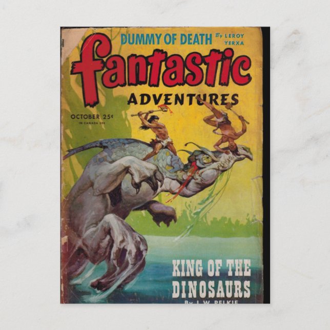 Fantastic Adventures 17 Postcard (Front)