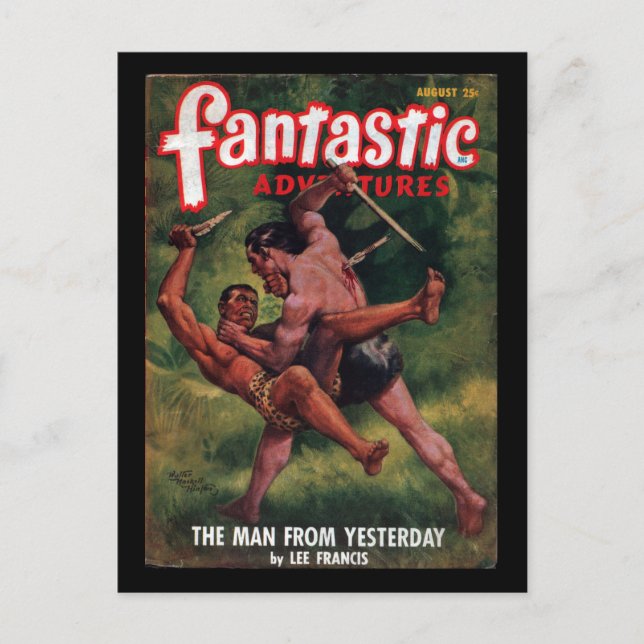 Fantastic Adventures - 1948-08_Pulp Art Postcard (Front)