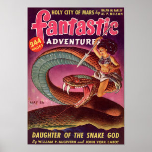 Fantastic Adventures -- Daughter of the Snake God Poster