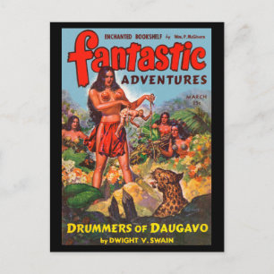 Fantastic Adventures v05 n03 (Mar 1943)_Pulp Art Postcard